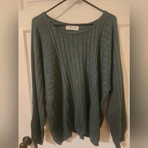 Green knit sweater